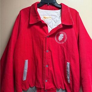 Vintage Win Wear Corduroy Varsity Jacket USA Snap Front Quilted‎ XL